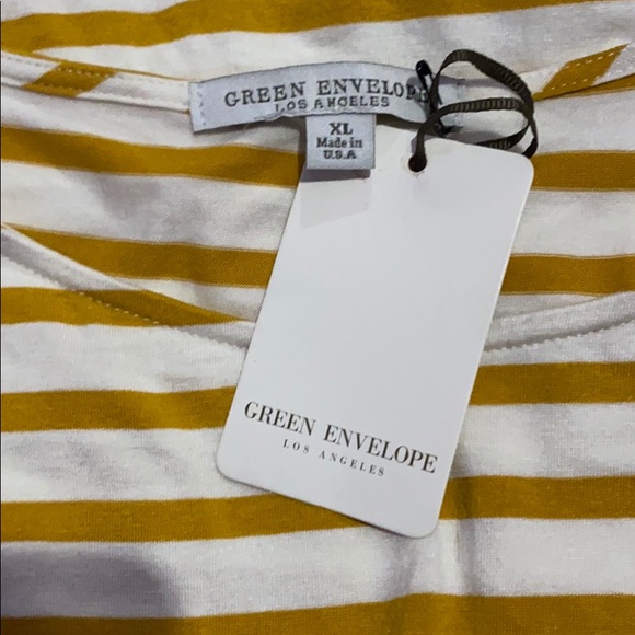 Yellow and white stripped short sleeve t shirt!! - Picture 3 of 4